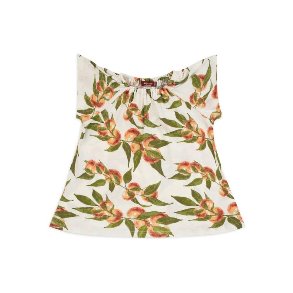 Milkbarn peaches organic dress